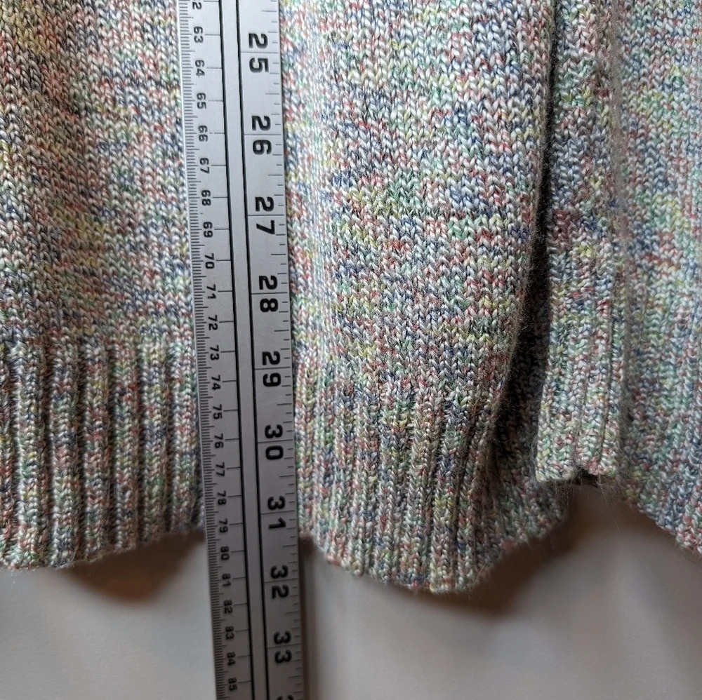 cj banks Grey Multicolour Knit V Neck Sweater Women 2XL Plus Size - Picture 8 of 9